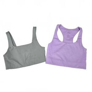 Girlfriend Collective Sports Bra Lot Paloma Racer Back Tommy Cropped XS
